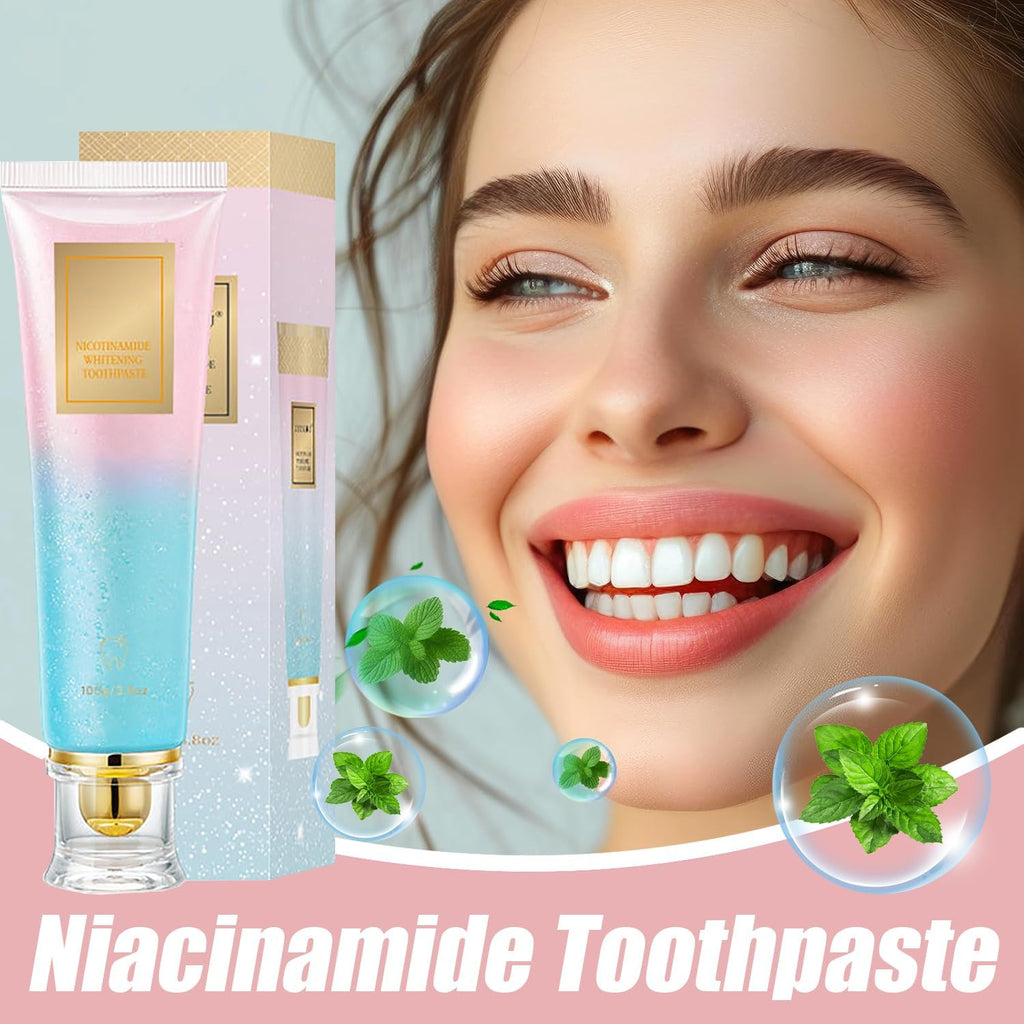 Niacinamide Toothpaste,Niacinamide Intensive Toothpaste,Fresh Breath Toothpastes, Remove Tooth Stains (3.8Oz)